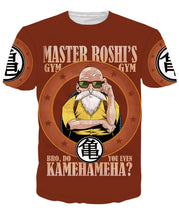 "Bro, do you even kamehameha?" Gym Shirt (Goku, Vegeta, Master Roshi)