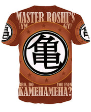 "Bro, do you even kamehameha?" Gym Shirt (Goku, Vegeta, Master Roshi)